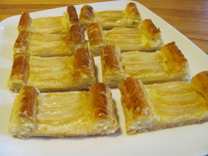 tarte feuilletee poires